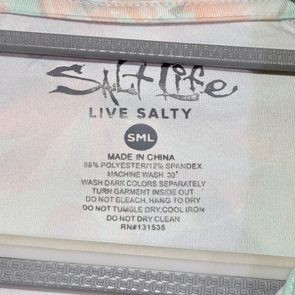 Salt Life UVAPOR Women's Floral Print Full Zip Activewear Jacket Small - Picture 5 of 7